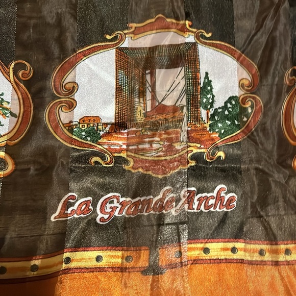 J. Mico Sancho SOUVENIR DE PARIS Vintage Scarf 36x38 - Picture 9 of 12